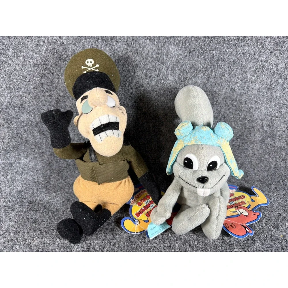 Vintage Rocky and Bullwinkle Plush Fearless Leader Rocky Squirrel NWT 2000 CVS